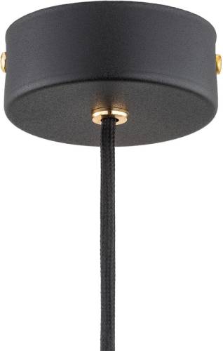 EULUNA Hanglamp Oaza, 1-lamp, rookgrijs/zwart