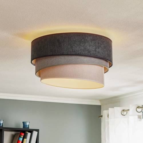EULUNA Plafondlamp Pastell Trio Ø 45cm in 3 grijstinten
