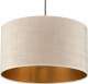 EULUNA Hanglamp Jari stoffen kap 1-lamp, wit-goud