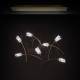 Slamp Tulip 7 LED hanglamp prisma/messing hoekig