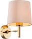 EULUNA Wandlamp Polo, beige/messing donker