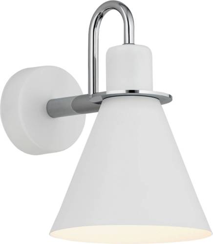 EULUNA Wandlamp Bona, wit-chroom