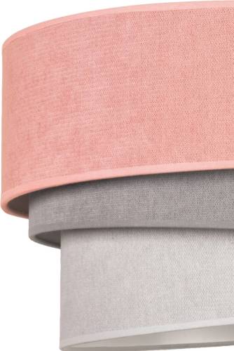 EULUNA Plafondlamp Pastell Trio Ø60cm roze/grijs
