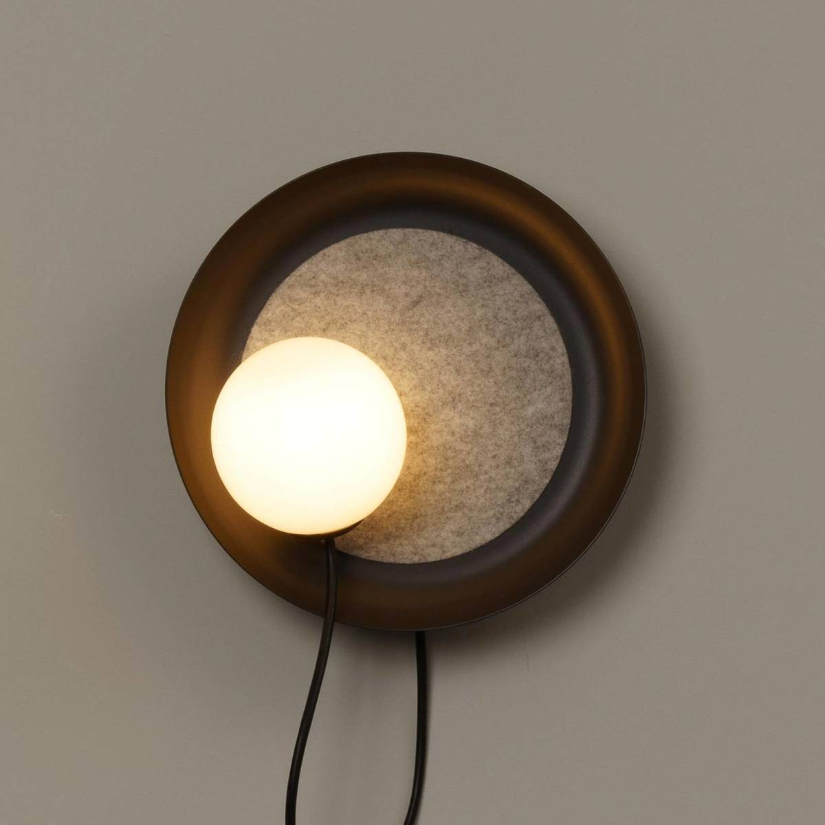 Milan Iluminación Milan Wire wandlamp Ø 24 cm antraciet