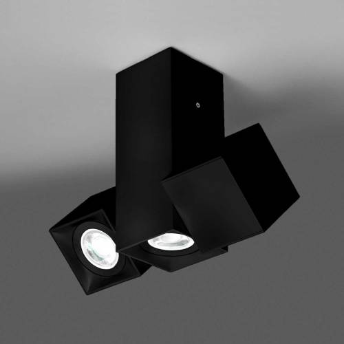 Milan Iluminación Milan Dau spot plafondlamp 3-lamps zwart