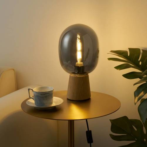 Pauleen Mystical Gleam tafellamp met rookglas