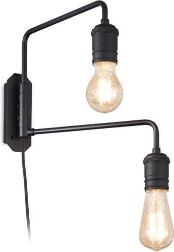 Ideallux Ideal Lux Triumph wandlamp 2-lamps, zwart