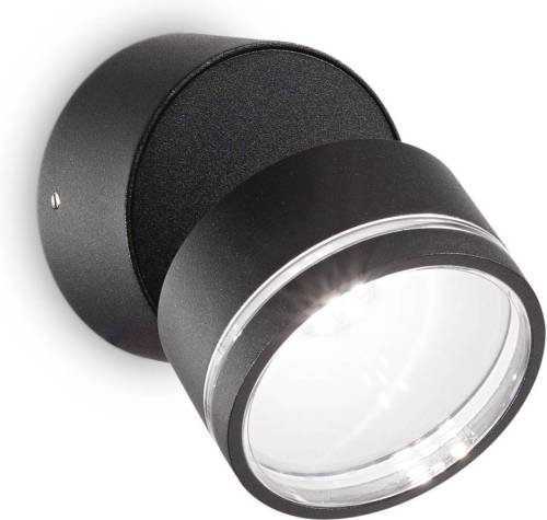 Ideallux Ideal Lux Omega Round LED wandlamp 4.000K zwart