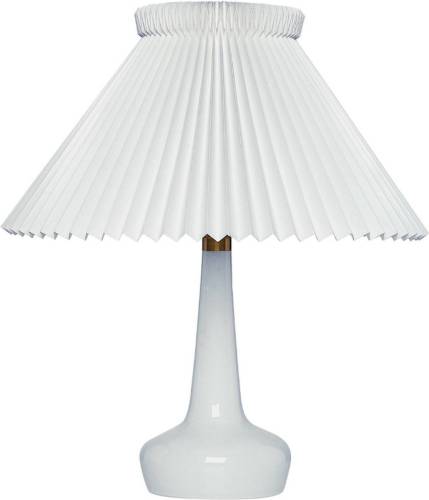 LE KLINT 311 tafellamp, wit/messing, hoogte 48cm