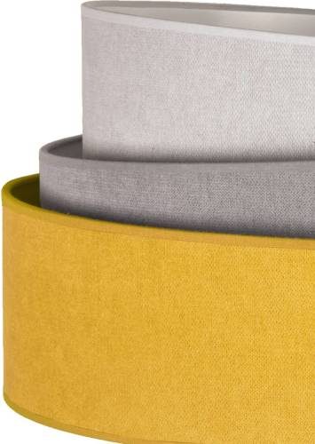 EULUNA Vloerlamp Pastell Trio geel/grijs/lichtgrijs