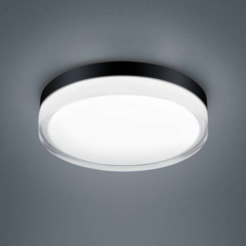 Helestra Tana LED plafondlamp, zwart, Ø 28 cm