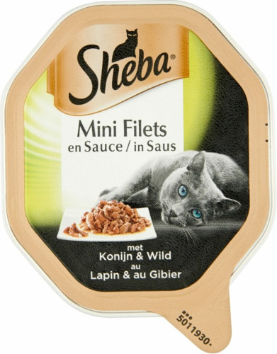 Sheba Mini Filets in Saus Konijn - Wild 85 gr