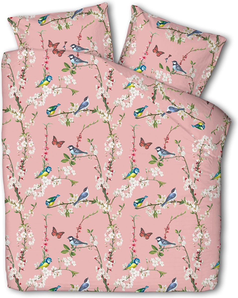 Luna Bedding Luna Bird Blossom 2-persoons (200 x 220 cm + 2 kussenslopen) Dekbedovertrek