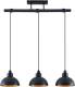 Lindby Zelotta hanglamp, 3-lamps, zwart