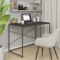 VidaXL Computerbureau 110x60x70 cm spaanplaat zwart
