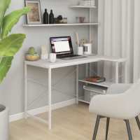 VidaXL Computerbureau 110x72x70 cm spaanplaat wit
