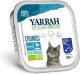 16x Yarrah Bio Kuipje Brokjes Kattenvoer Kip - Haring 100 gr