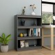 VidaXL Boekenkast/kamerscherm 100x30x103 cm massief grenenhout grijs