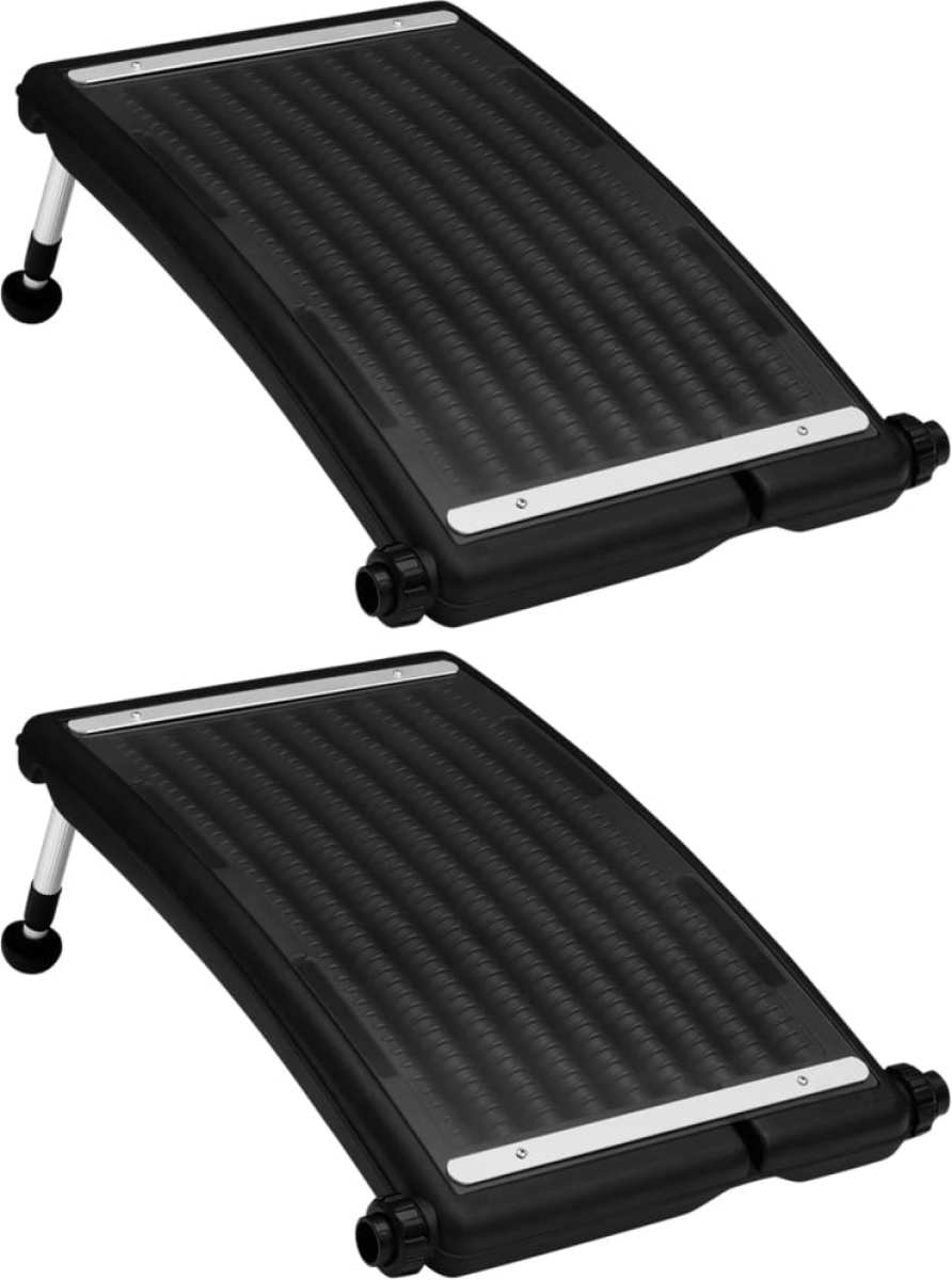 VidaXL Zwembadverwarmingspanelen 2 st solar gebogen 72,5x46 cm