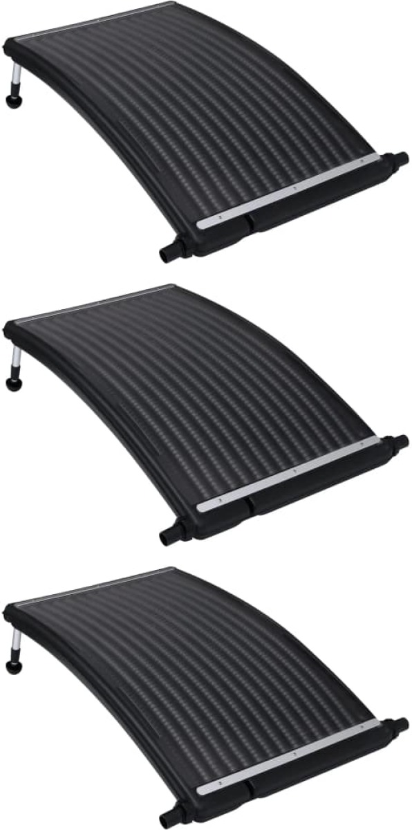 VidaXL Zwembadverwarmingspanelen solar 3 st gebogen 110x65 cm