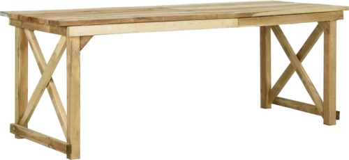 VidaXL Tuintafel 200x79x75 cm geïmpregneerd grenenhout