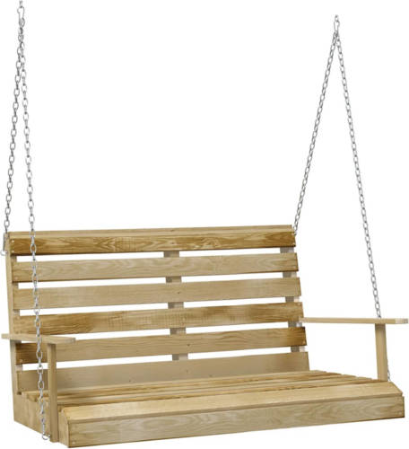 VidaXL Schommelbank 110 cm geïmpregneerd grenenhout