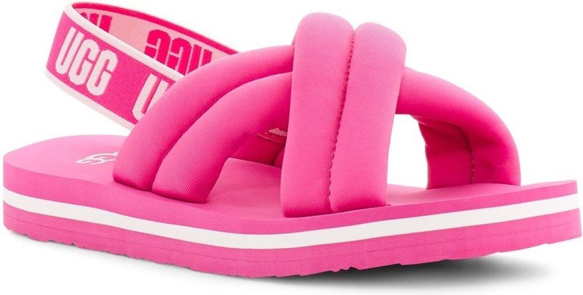 Ugg Badslippers Beach met een elastisch hielriempje
