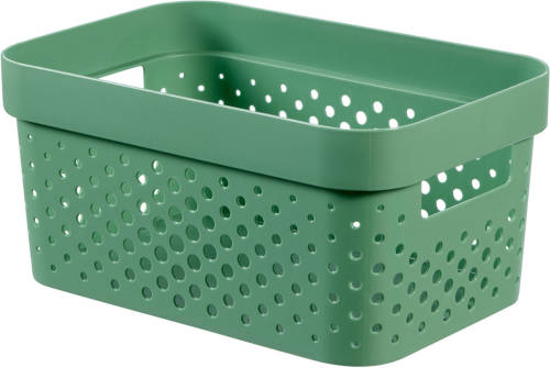 Curver Infinity Dots Opbergbox - 4,5l - Groen - 100% Recycled