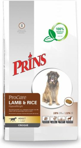 Prins ProCare Croque Lam Rijst Hypoallergic Hondenvoer 10 kg