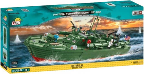 Cobi Bouwpakket Pt-109 Torpedoboot Abs Groen 3644-delig (4825)