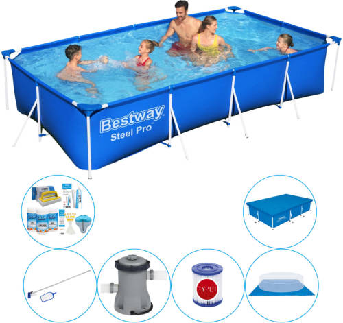 Zwembad Super Deal - Bestway Steel Pro Rechthoekig 400x211x81 Cm