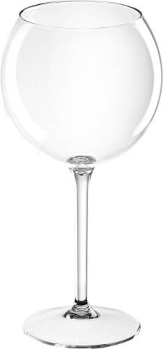 Santex 1x Rode Wijn/gin Tonic Ballon Glazen 650 Ml Van Onbreekbaar Transparant Kunststof - Wijnglazen