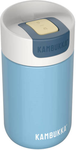 Kambukka Olympus Thermosbeker 300 Ml - Makkelijk Reinigen - Lekvrije Koffiebeker - Rvs - Silk Blue