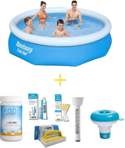 Bestway Zwembad - Fast Set - 305 X 76 Cm - Inclusief Ways Onderhoudspakket