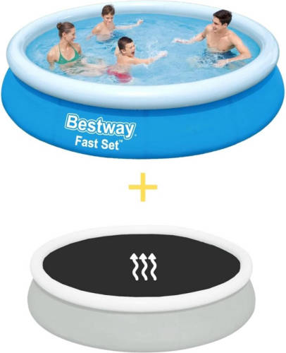 Bestway Zwembad - Fast Set - 366 X 76 Cm - Inclusief Solarzeil