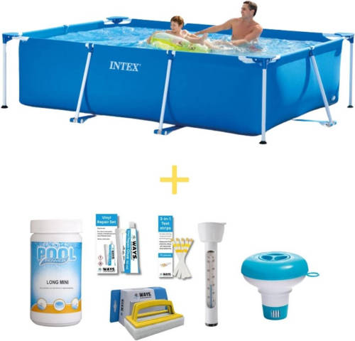 Intex Zwembad - Frame Pool - 260 X 160 X 65 Cm - Inclusief Ways Onderhoudspakket