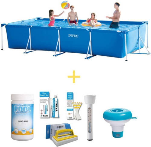 Intex Zwembad - Frame Pool - 450 X 220 X 84 Cm - Inclusief Ways Onderhoudspakket