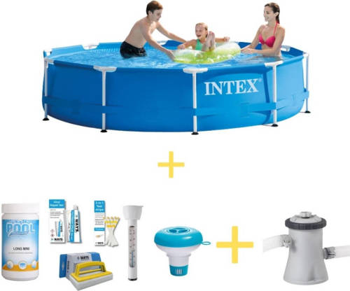 Intex Zwembad - Metal Frame - 305 X 76 Cm - Ways Onderhoudspakket & Filterpomp