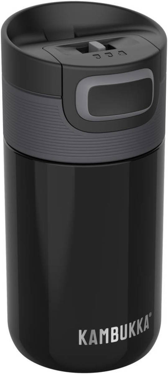 Kambukka Etna Thermosbeker 300 Ml - Makkelijk Reinigen - Lekvrije Koffiebeker - Pitch Black