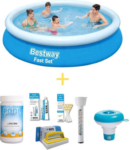 Bestway Zwembad - Fast Set - 366 X 76 Cm - Inclusief Ways Onderhoudspakket