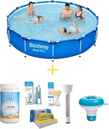 Bestway Zwembad - Steel Pro - 366 X 76 Cm - Inclusief Ways Onderhoudspakket