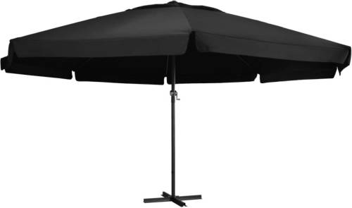 VidaXL Parasol Met Aluminium Paal 500 Cm Zwart