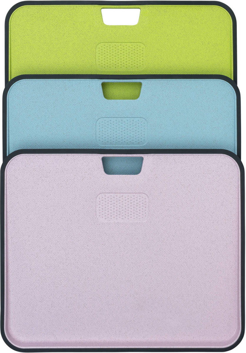 Krumble Snijplanken Set Van 3 - 32 X 25 Cm - Plastic - Groen/blauw/roze