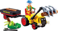 Sluban Traktor Town Met Boomstammen Junior 19 Cm 110-delig