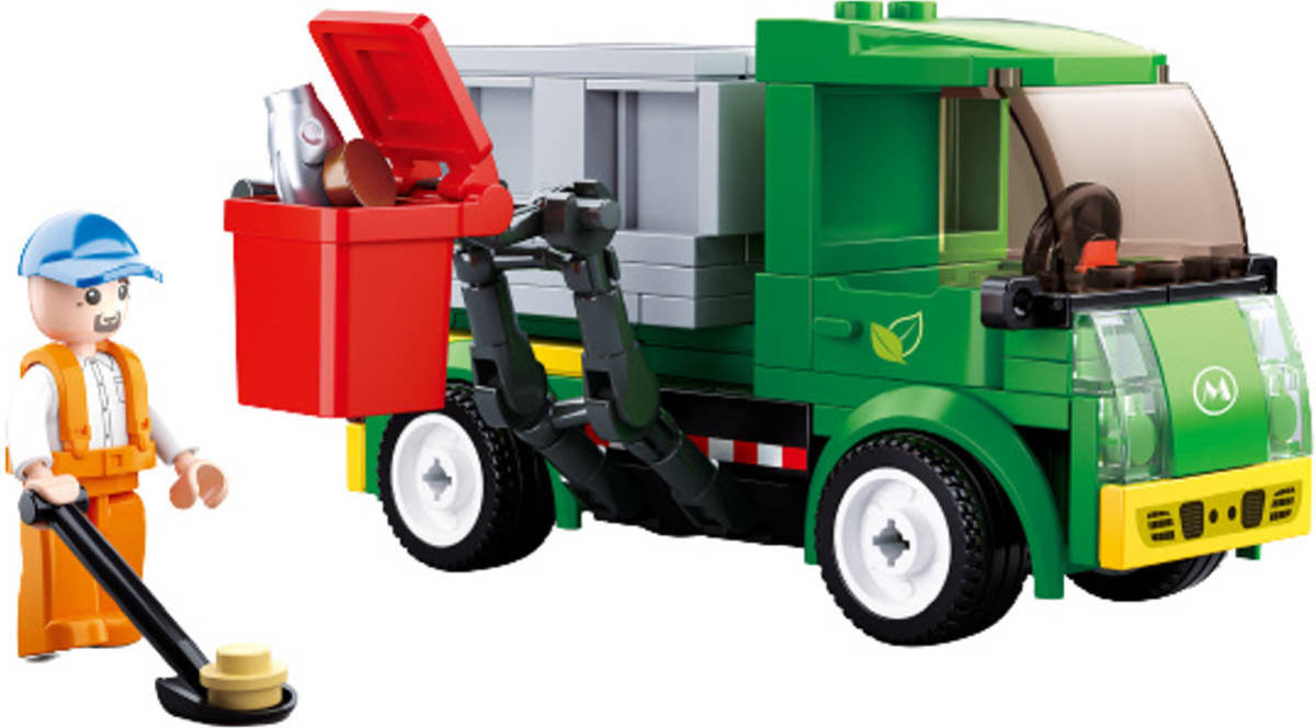Sluban Vuilniswagen Town Junior 4,5 X 14,1 Cm 118-delig