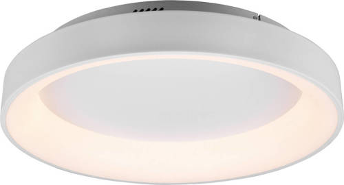 BES LED Led Plafondlamp - Plafondverlichting - Trion Gurano - 48w - Aanpasbare Kleur - Rond - Mat Wit - Aluminium