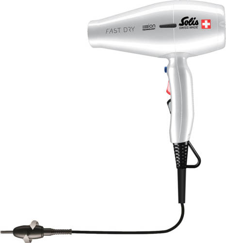Solis Fast Dry 360º Ionic 381 - Haardroger Professional - Föhn Zilver
