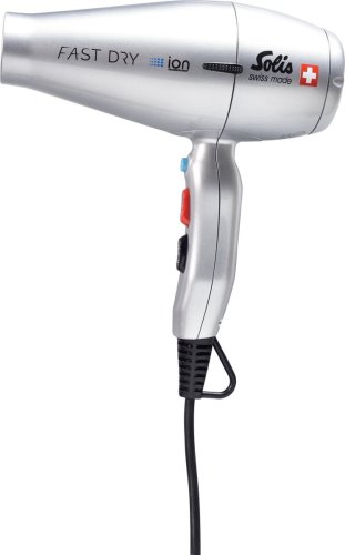Solis Fast Dry 360º Ionic 381 - Haardroger Professional - Föhn Zilver