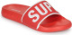 Superdry Sport Code Core Pool Slide badslippers rood/wit