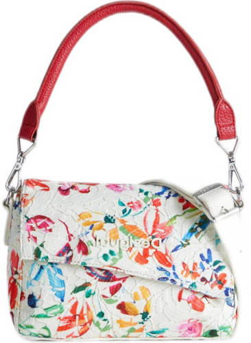 Desigual crossbody tas met all-over print ecru